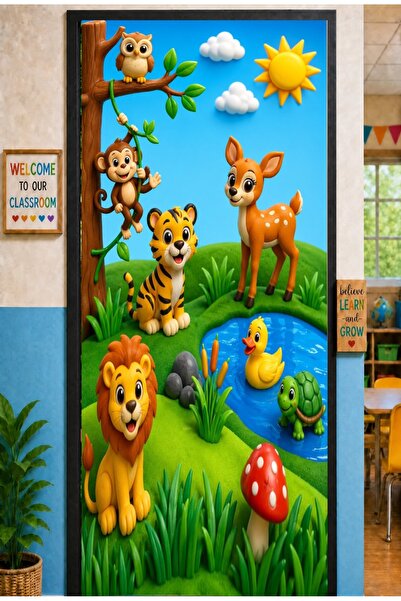 PROMISEBACKDROP2 190X75Cm Elastic Door Decoration, Fabric Door Dressing, Cute...