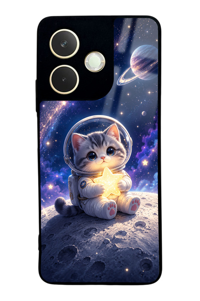 Spoyi Oppo A5 Pro Starlight Space Kitty Design Glossy Phone Case
