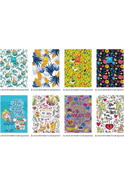 Fresh Caiet 145x197mm 64 file liniat multicolor