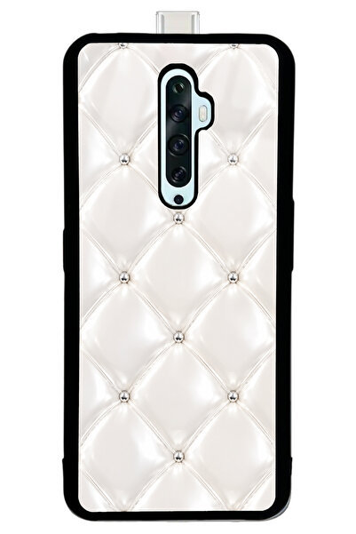Spoyi Oppo Reno 2Z Ivory Diamond Cushion Tasarımlı Glossy Telefon Kılıfı