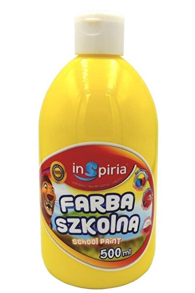 Inspiria Recipient pentru vopsea școlară, Inspiria, 500 ml, Galben