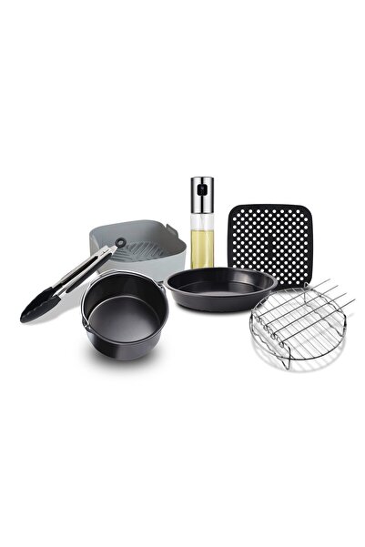 NO BRAND Σετ 7 αξεσουάρ για air fryer AFS-71 με ταψιά, σχάρα και λαβίδα