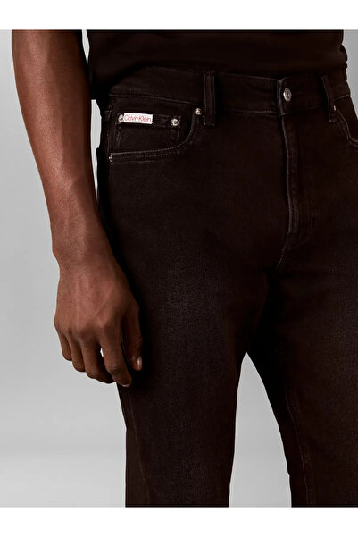 Calvin Klein SLIM TAPER STAGHORN, ZCG Erkek Siyah Jean Pantolon