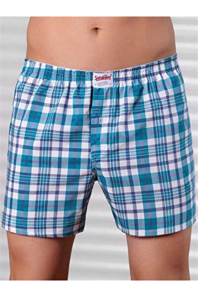 ALFA AKSESUAR 03 Şahinler Men's Plaid Boxer Patterned E090