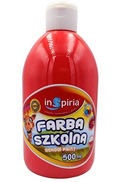 Inspiria Vopsea școlară, Inspiria, 500 ml, Roșu