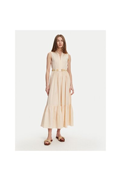 TWINSET Γυναικείο Καθημερινό Φόρεμα 251TT2101 Μπεζ