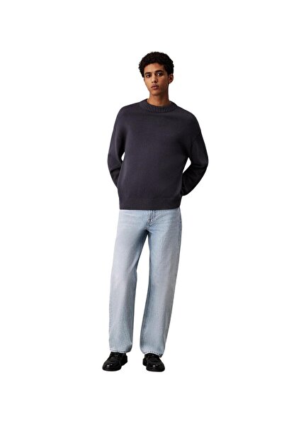 Calvin Klein COTTON WOOL CREW NEC, BAN Siyah Erkek Kazak