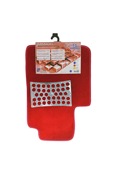 OEM Καθολικά Πατάκια Αυτοκινήτου Κόκκινο Passion Red 5 Τεμάχια (CAR0013133)