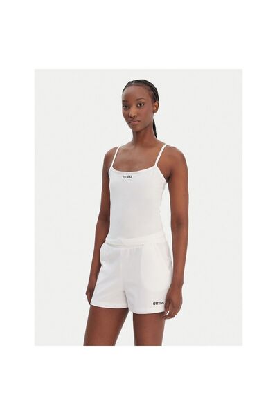 Guess Top de damă E6GP02J1314 Alb