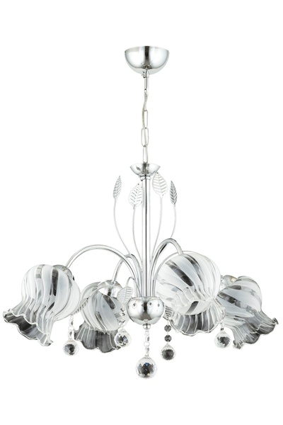 Avonni AV-65236-4K Krom Kaplama Modern Avize E27 Metal Kristal H: 65 cm, Ø: 5...