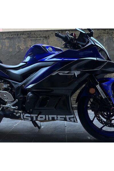 ARONA ياماها YZF-R25 2019-2024 ملصق نمط تغليف الكربون للحية السفلية والغطاء ا...