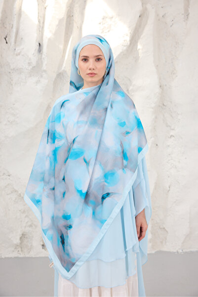 Mira İpek Summer Garden Series Patterned Cotton Soft Shawl Women's Colorful S...