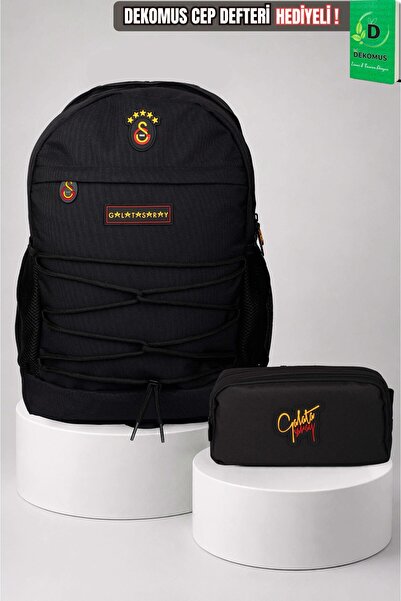 Galatasaray X Dekomus Licensed Drawstring Large Size High School Bag and Pen Bag