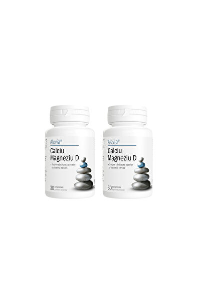 Alevia Pachet Calciu Magneziu Vitamina D 30cpr+30cpr