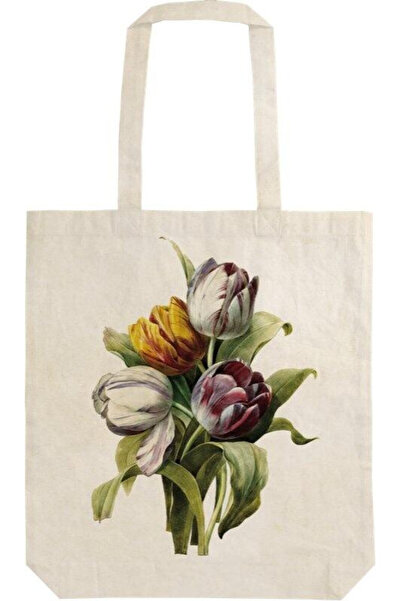 Skona Ting Geanta bumbac Tulipani multicolor 0x21x22cm