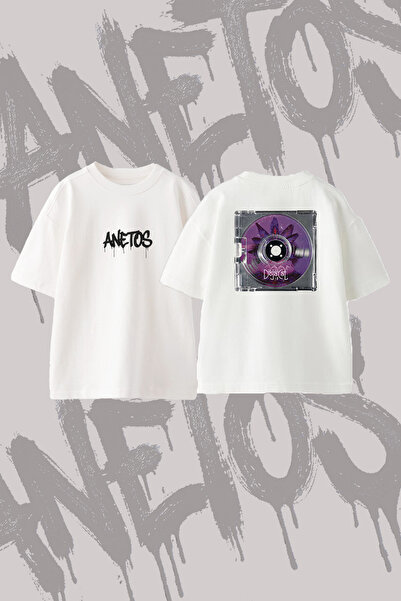 Anetos Doja Cat_1 Design Back Printed Cotton White Oversize T-Shirt