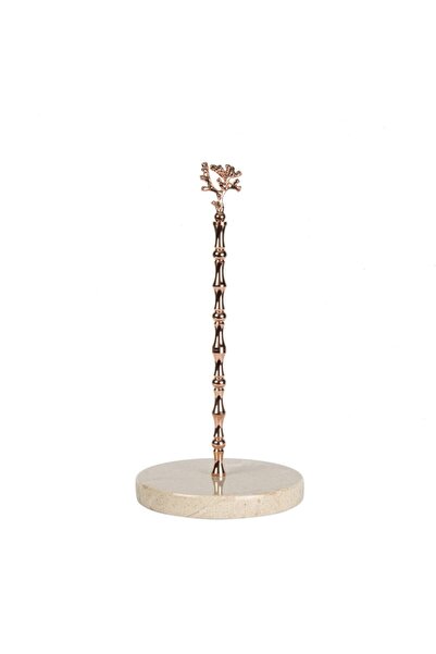 best side Bej Mermer Mercan Figürlü Havluluk - Rose Gold