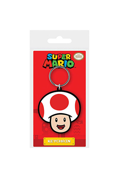 Pyramid International Breloc Super Mario Ciupercă, 4 cm, Multicolor
