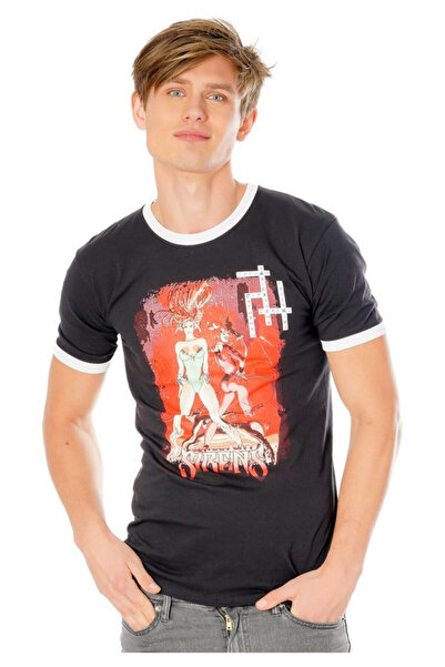CID Tricou barbati CID, Gotham City Sirens, ringer, negru, M INTL