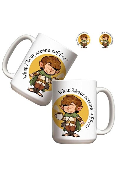 Molom Cana ceramica What About Second Coffee, mug cu imprimeu amuzant, Multic...