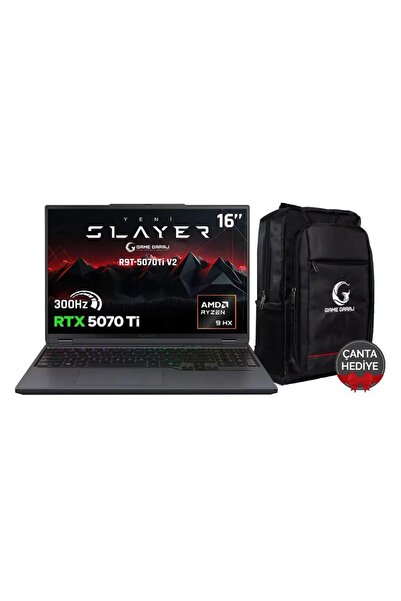 Game Garaj Slayer R9T-5070Ti V2 C3 AMD Ryzen 9 9955HX 32GB RAM 1TB SSD RTX507...