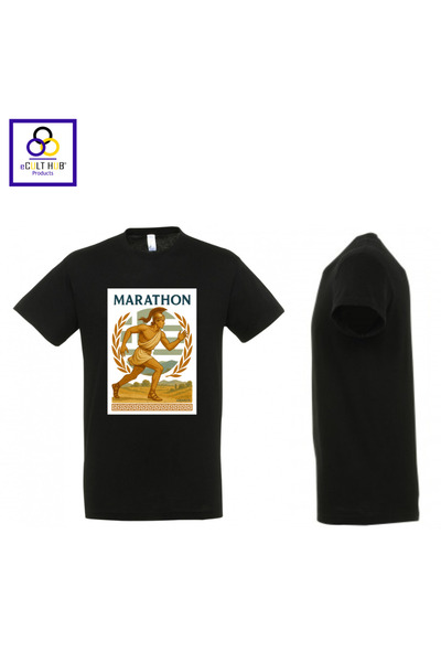eCult Hub eC T-shirt Marathon 5 - Μαύρο