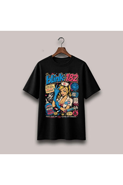 Grafftee Clothing Blink 182 Printed Unisex Oversize T-Shirt