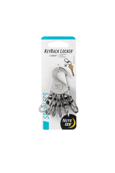 Nite Ize S-Biner KeyRack Locker Silver KLK-11-R3