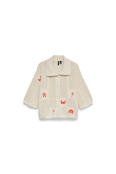 Vero Moda Cardigan de damă 10350991 Crem