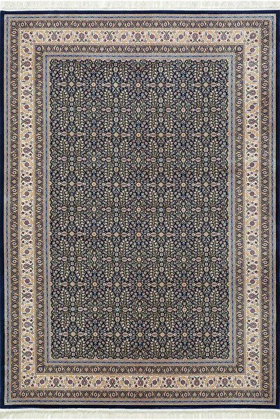 Artemis Halı Silk 05222B Lacivert Çok Renkli İpek Görünümlü Klasik Salon Halı...