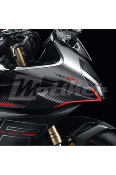 Motiker CF MOTO 450SR Ön Sağ Sol Kafa Far Yanı Sticker Etiket Modeli