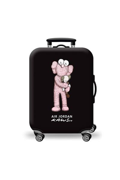 Amber Κάλυμμα Βαλίτσας Μεγάλο Ροζ KAWS AM706-03