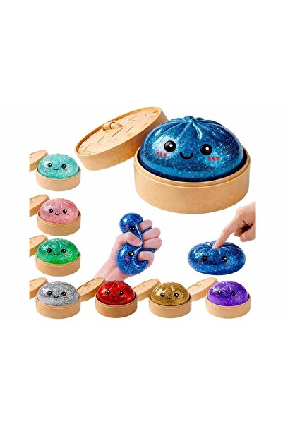 Generic Mini Dumpling Squishy Toys, Dumpling Fidget Squishy Box for Kids Adul...