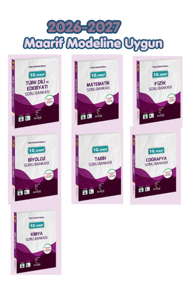 Karekök Yayınları Karekök 10.Sınıf Edebiyat -Matematik-Fizik-Kimya -Biyoloji-...