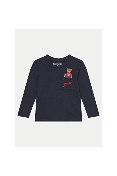 Guess Bluză băieți N4BI06I3Z14 Bleumarin