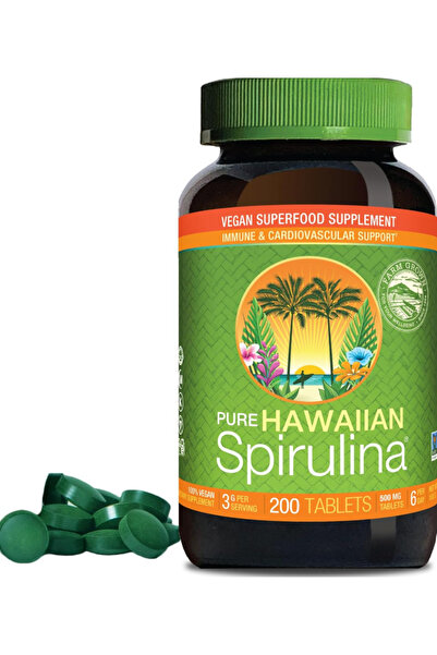 Nutrex Hawaii Herbs, Pure Hawaiian Spirulina – Vegan Superfood, 500 mg Tablet...