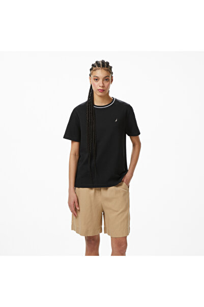 Nautica Kadın Siyah Regular Fit T-Shirt
