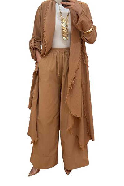 SUMEF 100% Cotton Kimono with Tassel Detail, Standard Size 38-48 Compatible