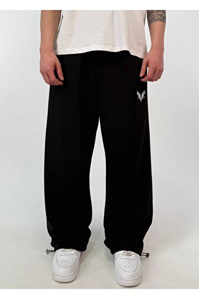 zaee Vnm Embroidered Adjustable Leg Baggy Sweatpants That Can Be Worn in All ...