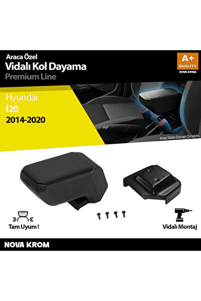 Nova Krom Hyundai i20 Kol Dayama Kolçak ABS Vidalı Siyah 2014-2020