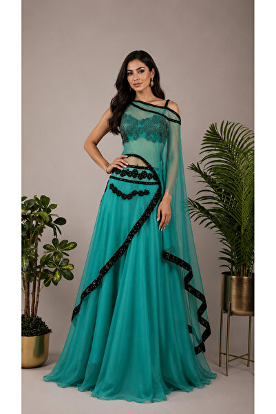 ASIAN Marina Dress Elegant Evening Dress Luxurious Soft Chiffon Fabric