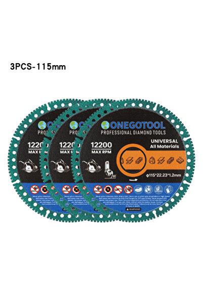 Choice 115x22.23mm3pieces Composite Multifunctional Cutting Saw Blade 110/125...
