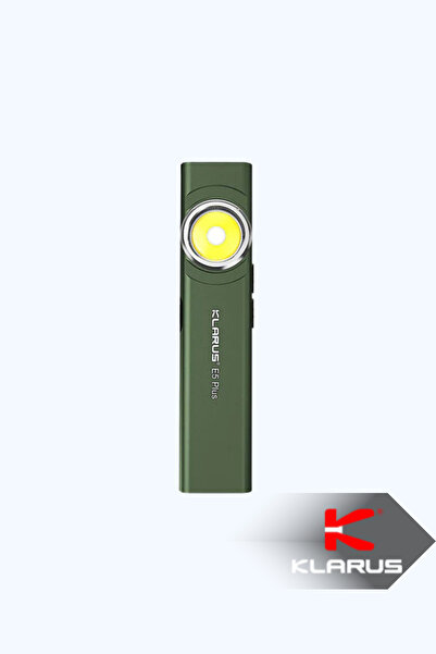 Klarus Flashlight E5 Plus Ultra İnce Çift Anahtarlı Güçlü Işık Manyetik EDC E...