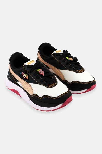 Puma حذاء رياضي نسائي من Cruise Rider Badge برباط، أسود