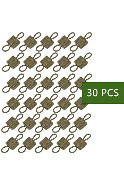 Choice15 OD-30P 10pcs MOLLE Elastic Nylon Webbing Ribbon Buckle Outdoor Hikin...