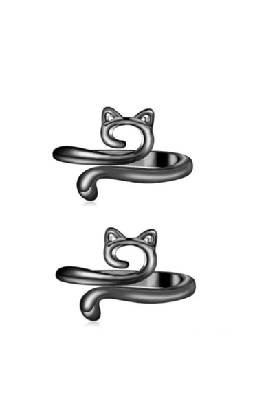 Choice4 black 2pcs 2pcs Adjustable Knitting Crochet Loop Ring Knittied Yarn G...