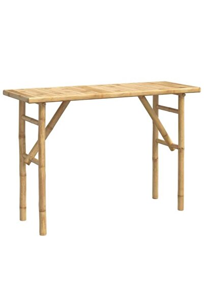 vidaxl Masă consolă, 115 x 39 x 75 cm, bambus