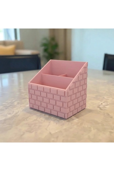 OEM Brick Textured Remote Control Organizer for Desk or Table