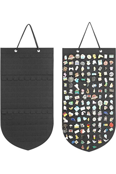Arabest Hanging Brooch Pin Storage Organizer,Wall Display Banner for Pins,Bad...