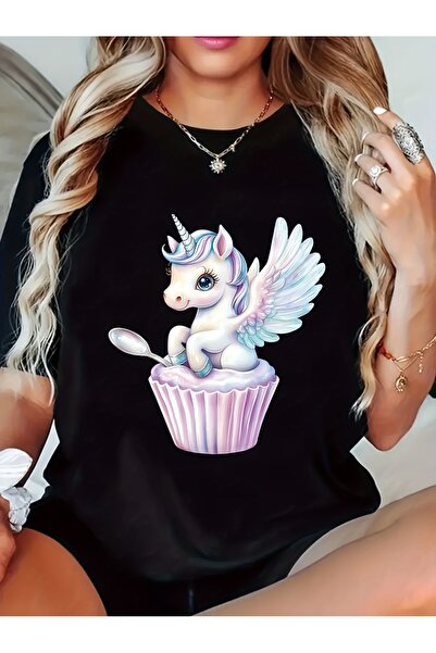 212Wear Women'S Cloud Graphic T-Shirt - Short Sleeve, Round Neck, cotton Blen...